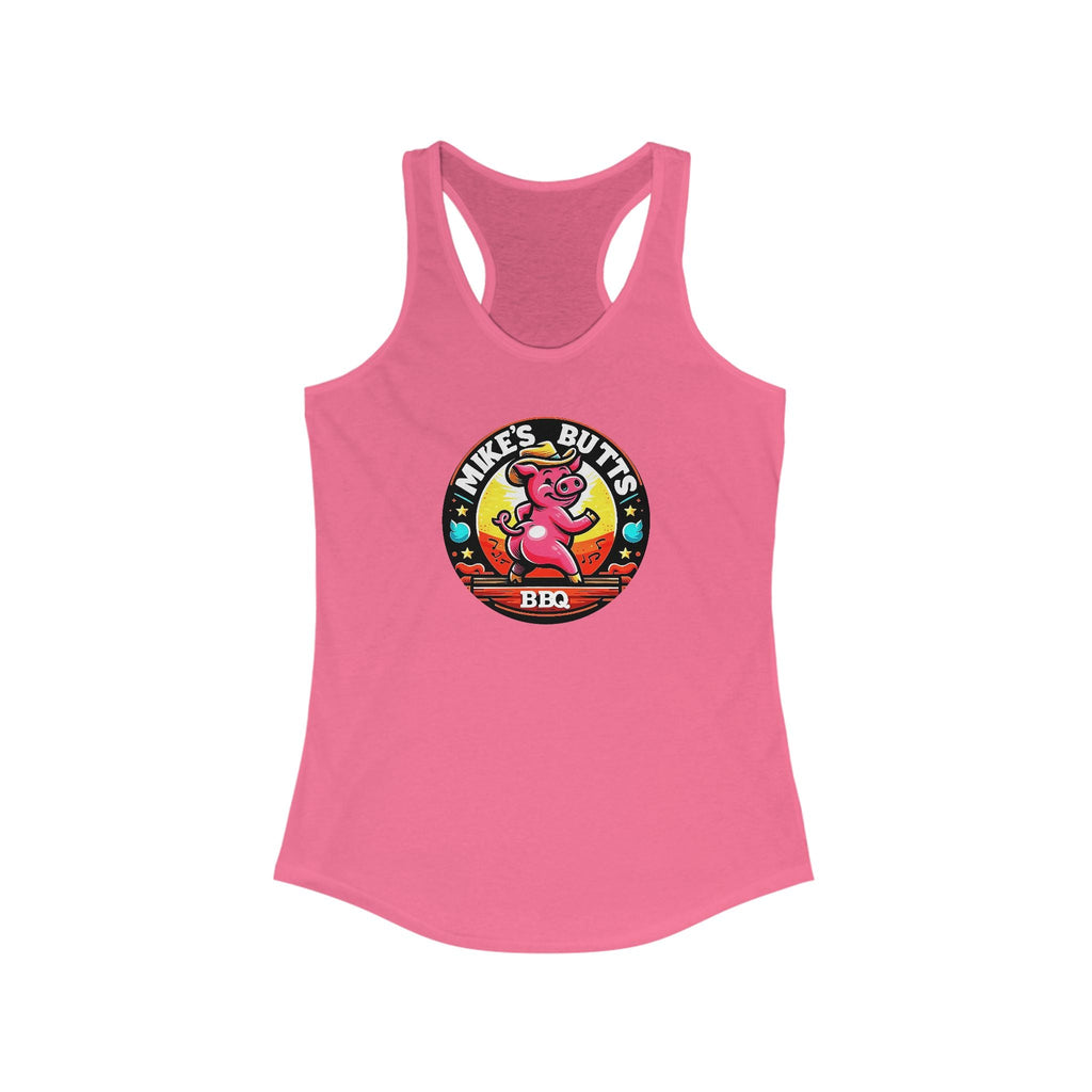 BBQ Party Women's Racerback Tank Top, Summer Casual Wear, Gift for Grill Lovers, Outdoor Activities Shirt, Fun Foodie Apparel